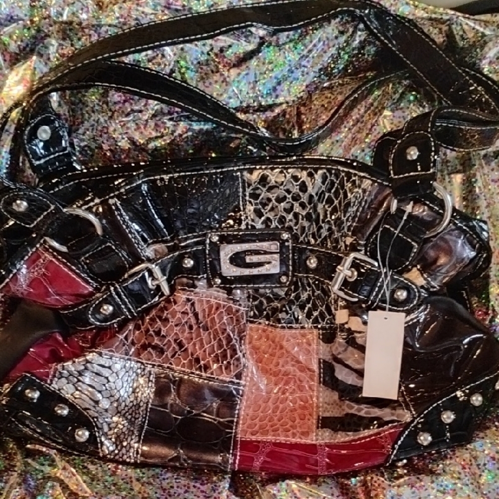 Patchwork Leather Shoulder Bag